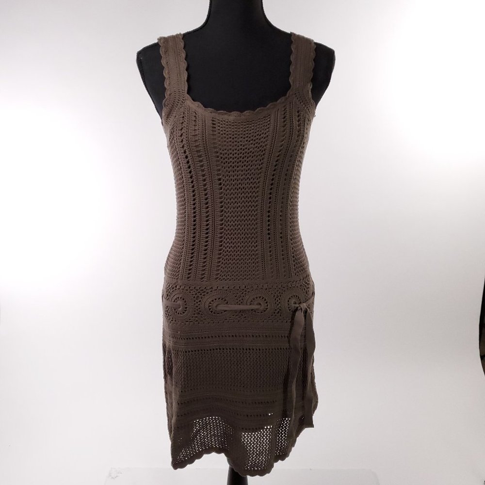 Athleta Brown Knit Dress XS Boho Festival